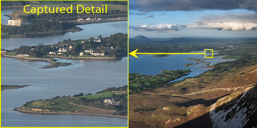Croagh Patrick summit<br>looking northeast over Clew Bay