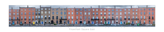 Fitzwilliam Square East<br>with title and house numbers