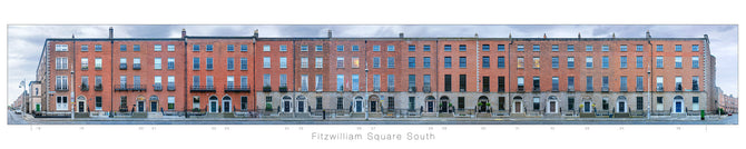 Fitzwilliam Square South<br>with title and house numbers