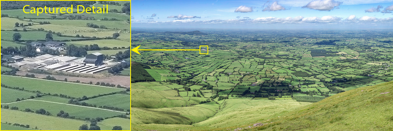 View over Limerick and Tipperary from high in the Galtees