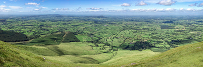 View over Limerick and Tipperary from high in the Galtees
