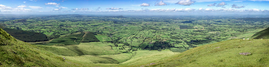 View over Limerick and Tipperary from high in the Galtees