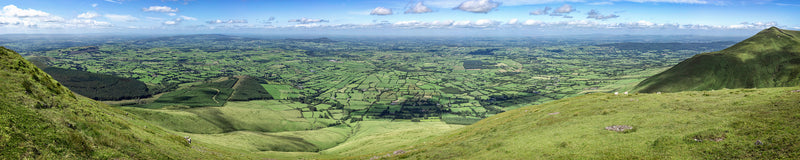 View over Limerick and Tipperary from high in the Galtees