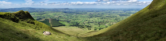 Sheep resting high above the farms of Limerick