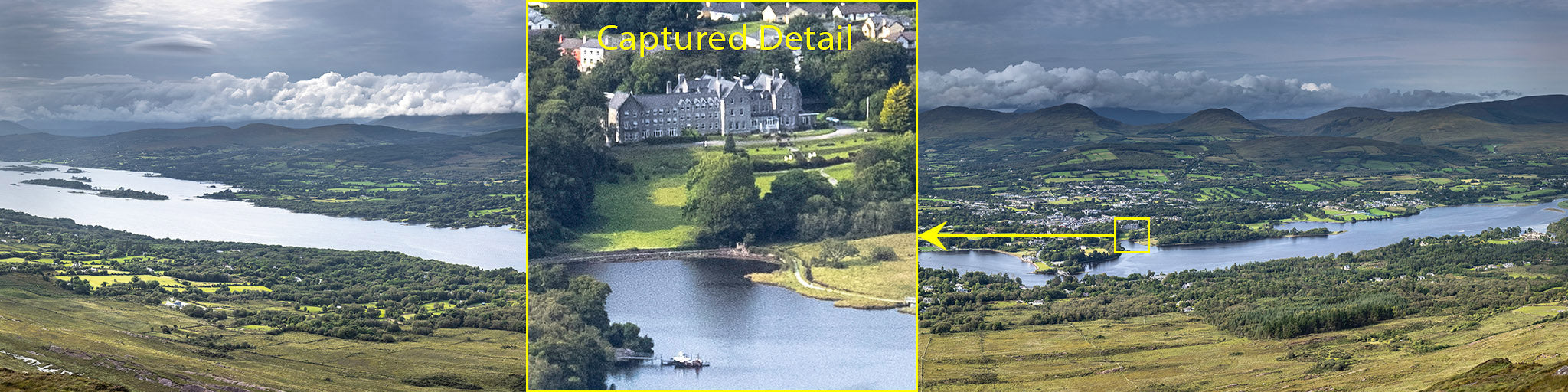 View over Kenmare and Kenmare Bay