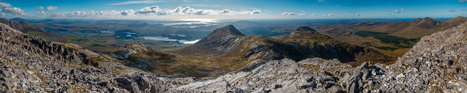 West Connemara from the Twelve Bens
