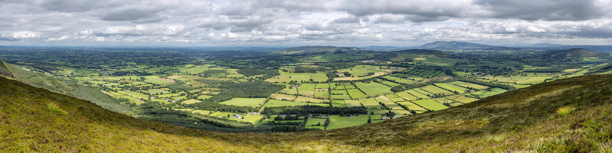 Limerick southeast from the Ballyhoura Mountains