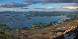 Croagh Patrick summit<br>looking northeast over Clew Bay