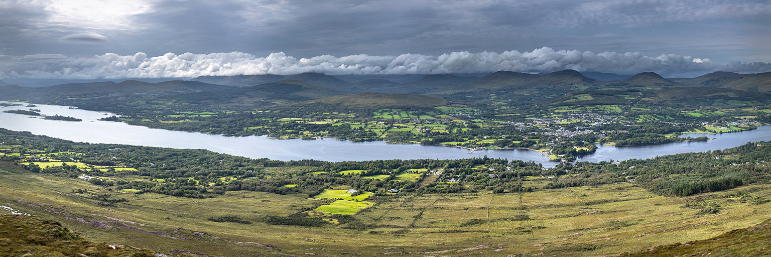 View over Kenmare and Kenmare Bay