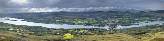 View over Kenmare and Kenmare Bay