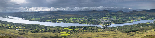 View over Kenmare and Kenmare Bay