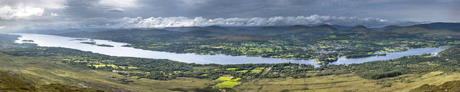 View over Kenmare and Kenmare Bay