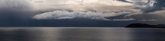 Cloud illuminated over Killiney Bay